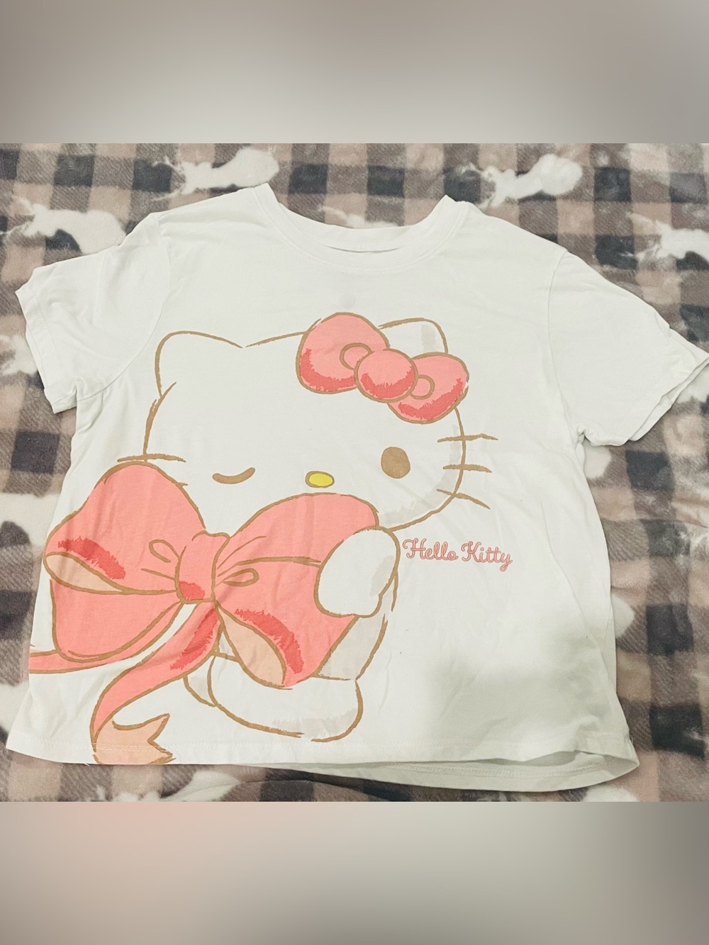🐨3for$20🐨Hello Kitty White & Pink Graphic Tee